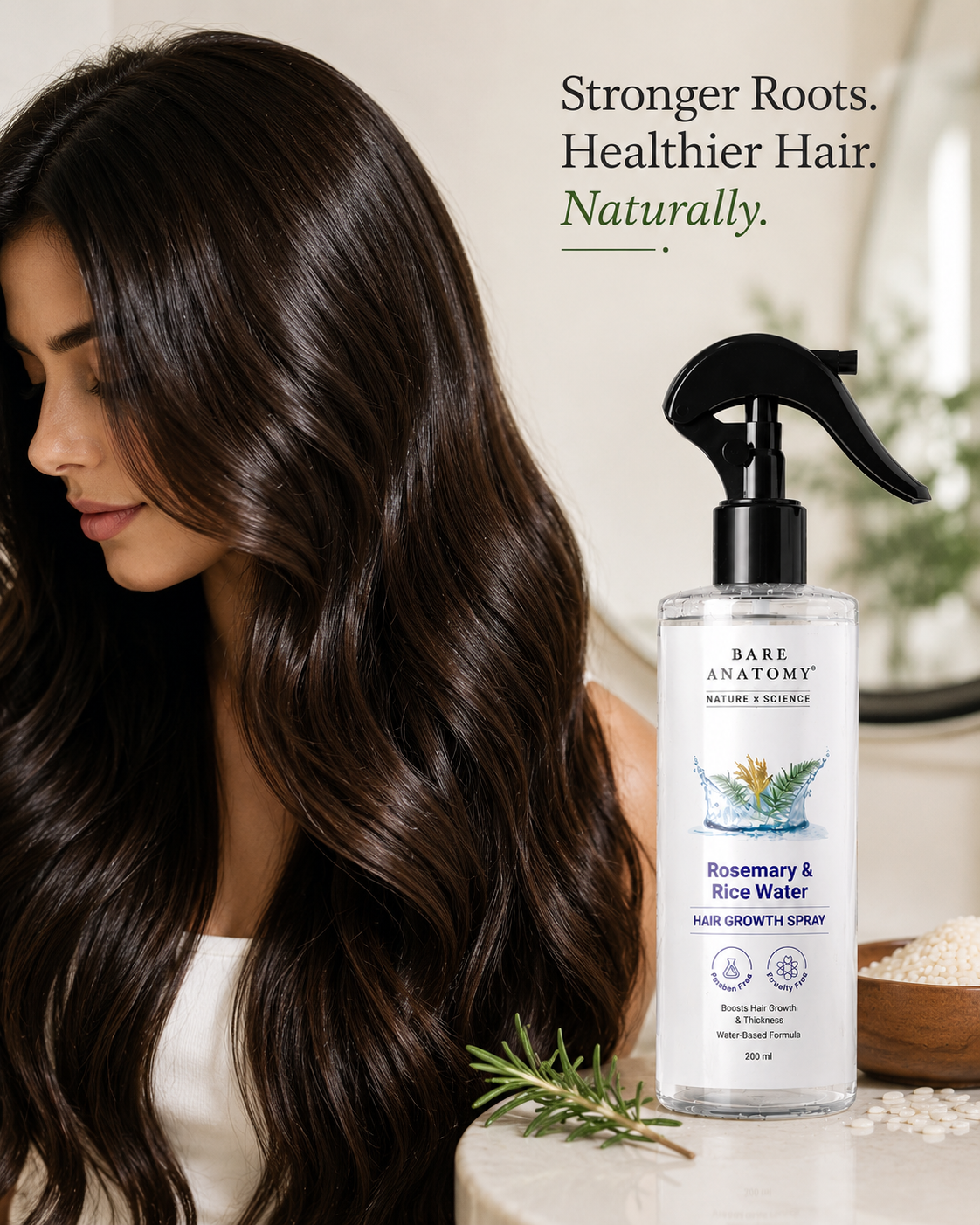 Rosemary & Ricewater Hair Growth Spray