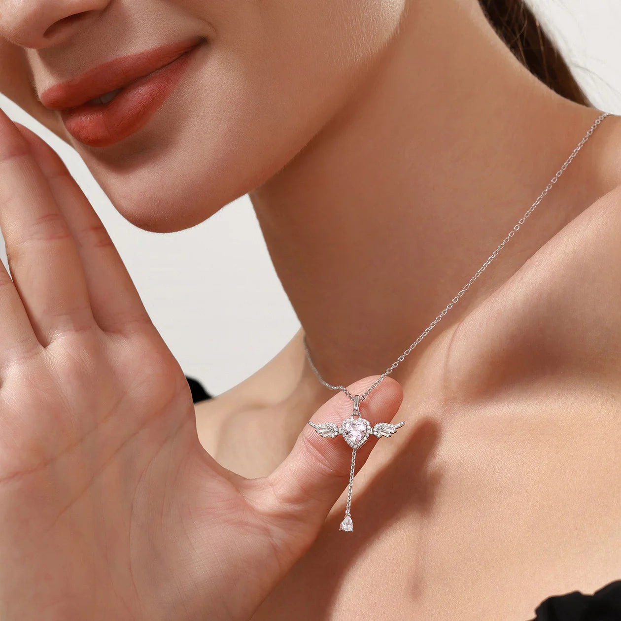 Angel Love Sterling Necklace