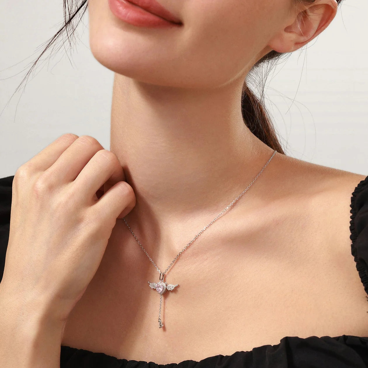 Angel Love Sterling Necklace
