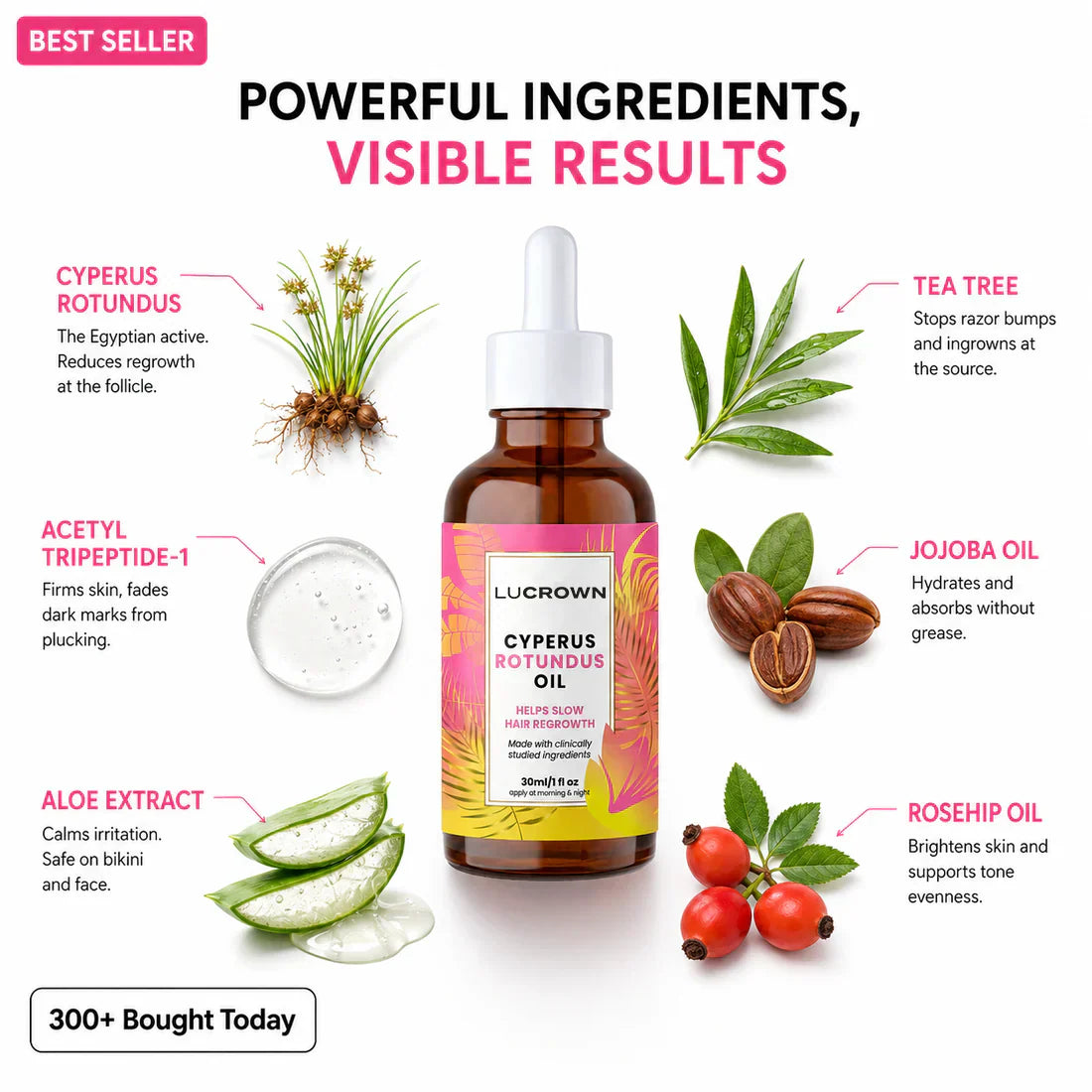 Lucrown Silky Skin Oil